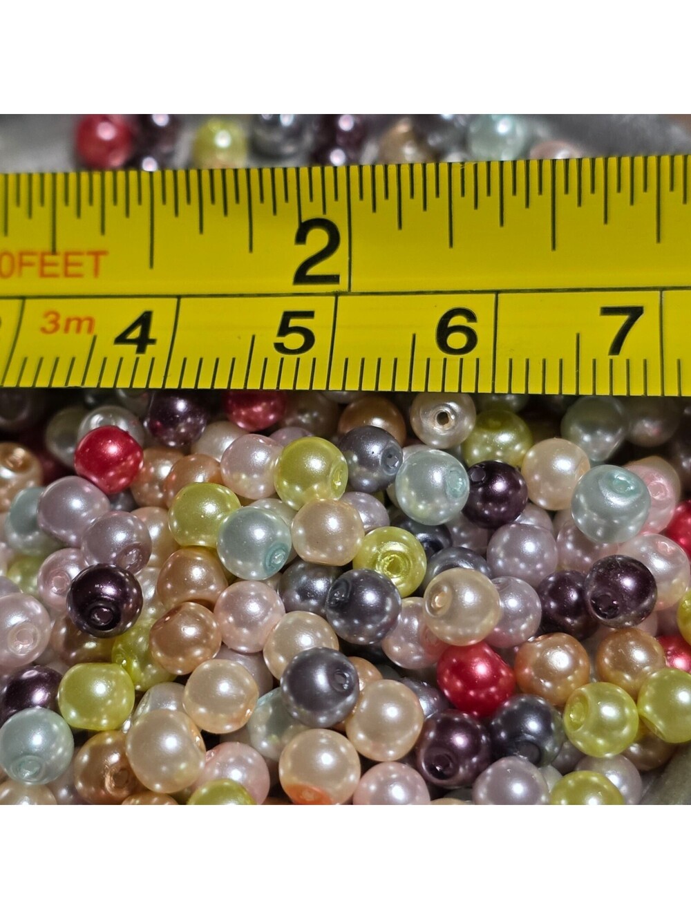 Bulk Lot Glass Pearl Beads 4mm Round in Mixed Colors USA Jewelry Supply 100 pcs - Picture 9 of 10